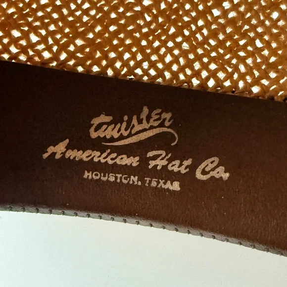 Twister American Hat Company Houston Texas Hat 7 5/8 Vintage